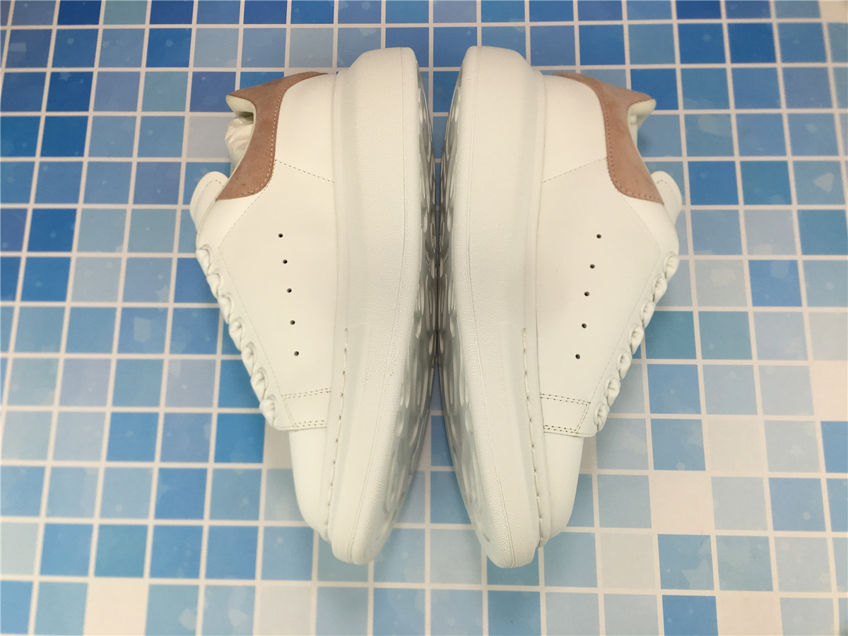 ALEXANDER MCQUEEN White & Pink Oversized Sneakers